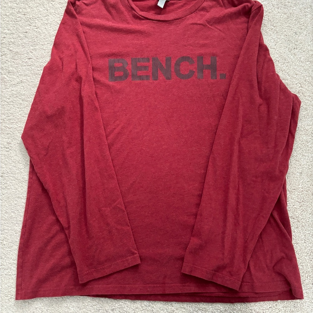 Bench Burgundy Long Sleeve Men's Tee